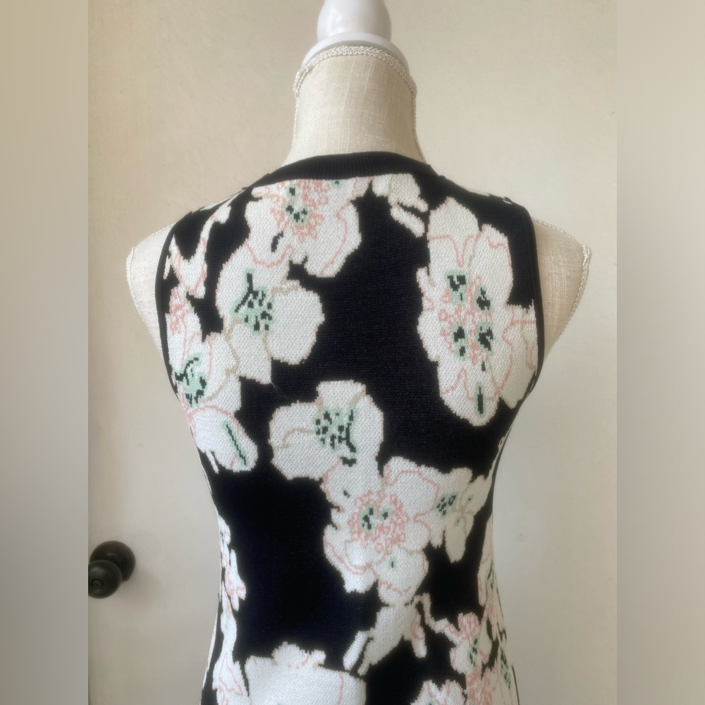 rachel rachel roy floral sweater dress fine woven wiggle body con midi dress xs - Picture 5 of 12